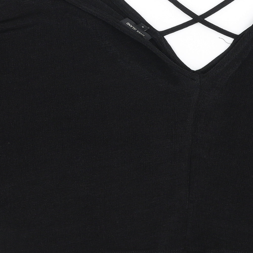 Womens UK Size 8 River Island Black Pullover Jumper
