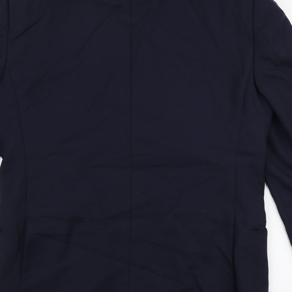 Mens UK Size 34 Marks and Spencer Regular Blue Suit Jacket