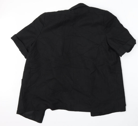 Debenhams Womens Black Polyester Jacket Suit Size 12