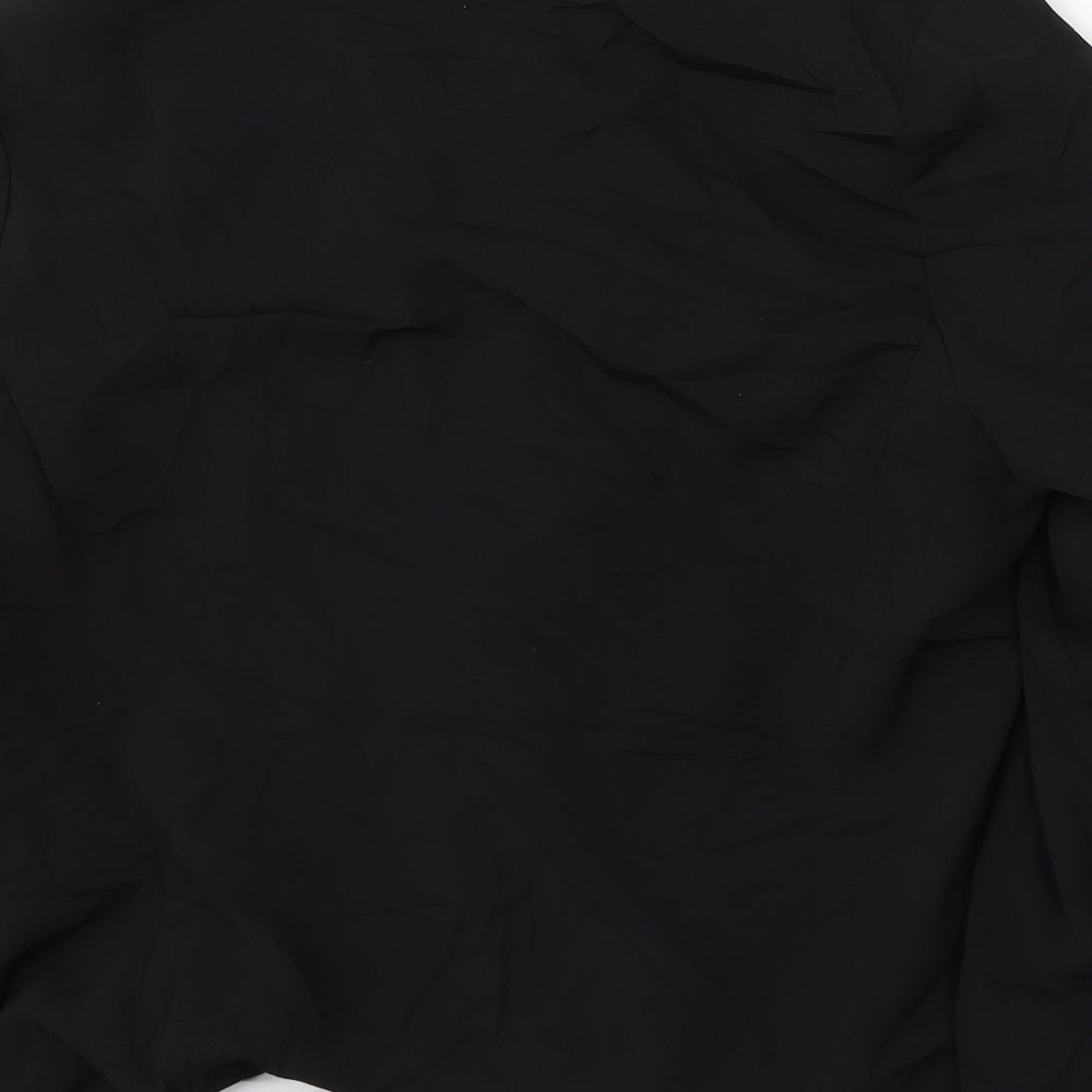 New Look Womens Black Polyester Jacket Blazer Size 14