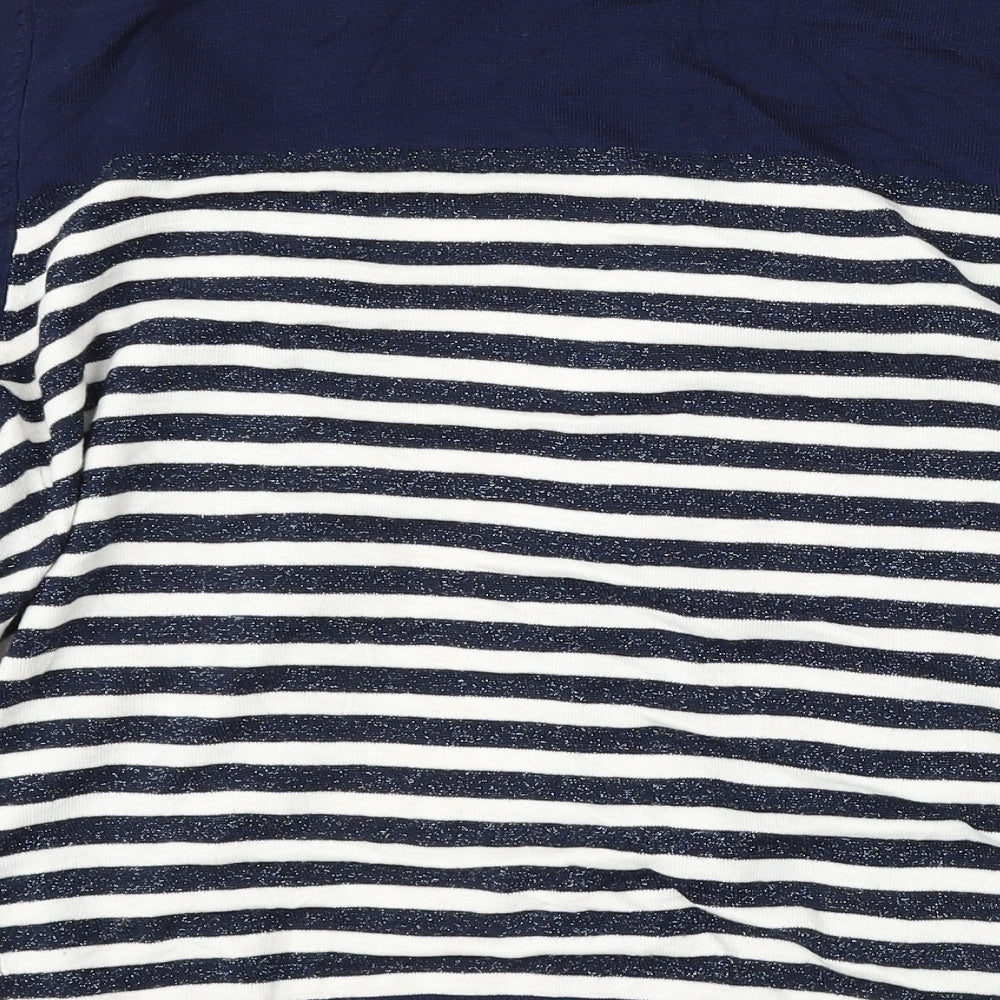 Womens UK Size L M&Co Blue Cardigan Jumper
