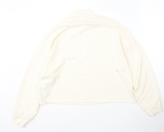 Womens UK Size S New Look Beige Pullover Jumper