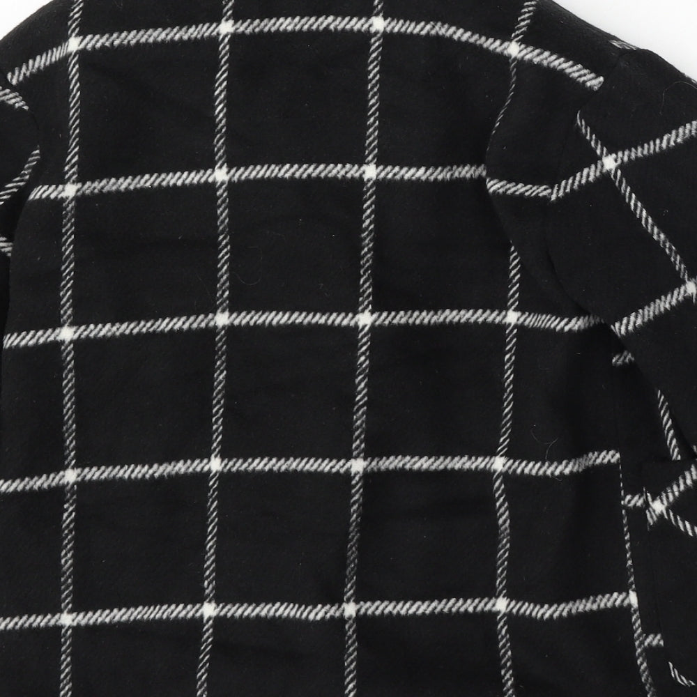 SheIn Girls Black Geometric Jacket Size 9 Years