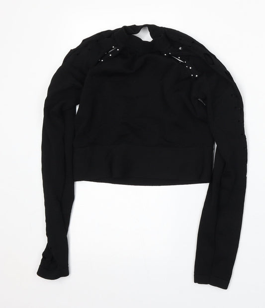 Womens UK Size 10 River Island Black Pullover Jumper