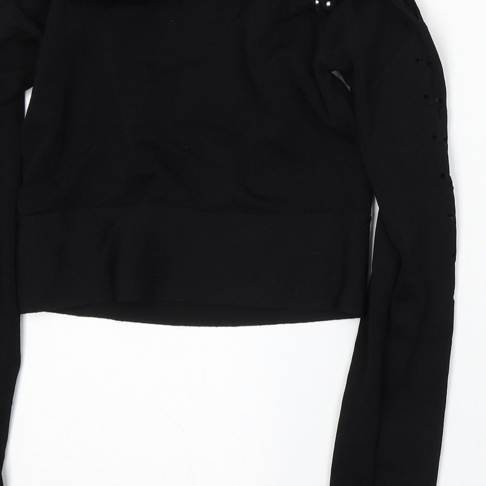 Womens UK Size 10 River Island Black Pullover Jumper