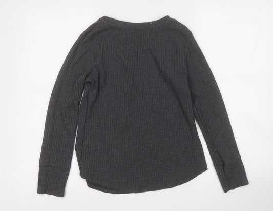 Womens UK Size 10 Papaya Grey Pullover Jumper