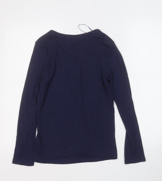 Womens UK Size 10 Papaya Blue Pullover Jumper