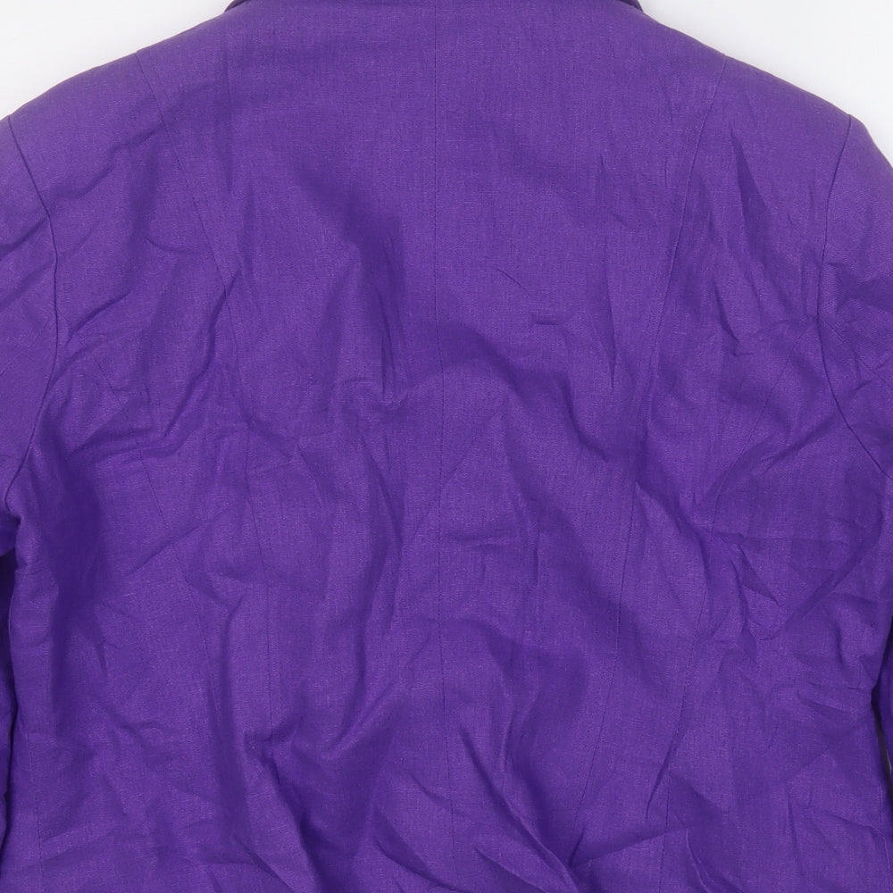 Autonomy Womens Purple Gilet Blazer Size 16