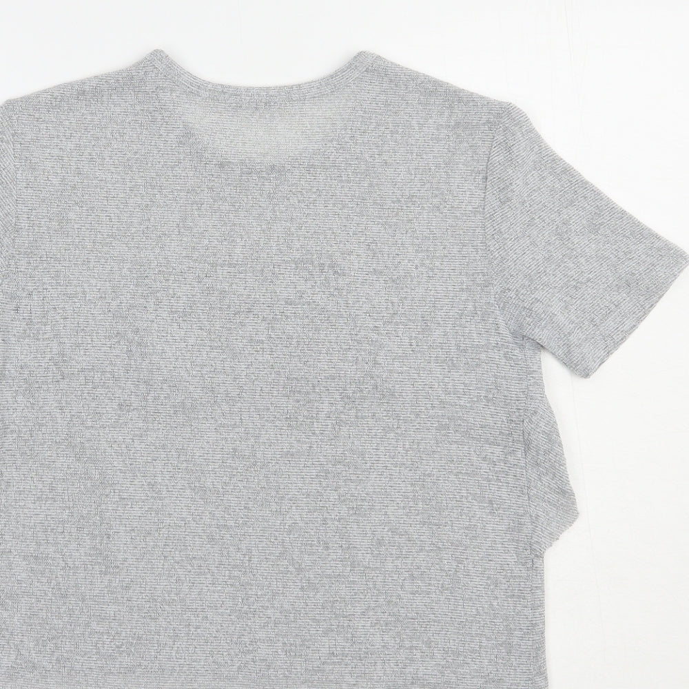 Womens UK Size S Zara Grey Basic Blouse