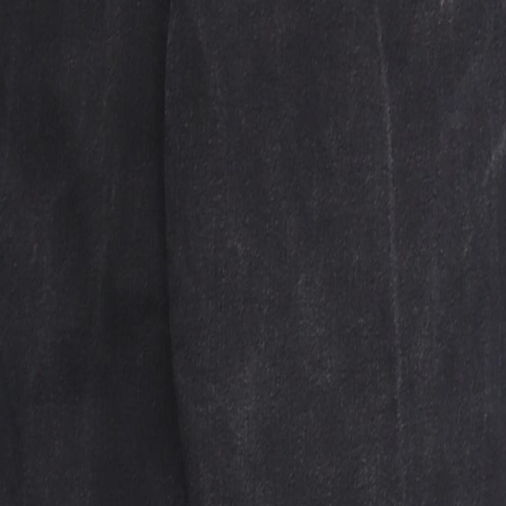 New Look Womens Black Cotton Skinny Jeans Size 12 L27 in Regular Zip