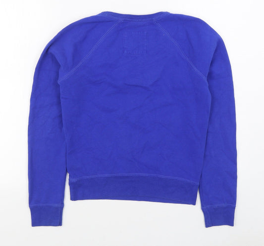 Hollister Womens Blue Cotton Pullover Sweatshirt Size XS Pullover