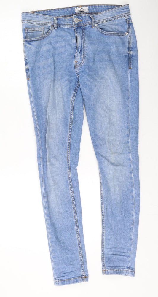 Womens UK Size 32 Dont Think Twice Regular Fit Straight Blue Jeans