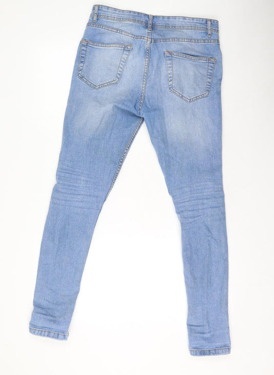 Dont Think Twice Womens Blue  Cotton Straight Jeans Size 32 L32 in Regular