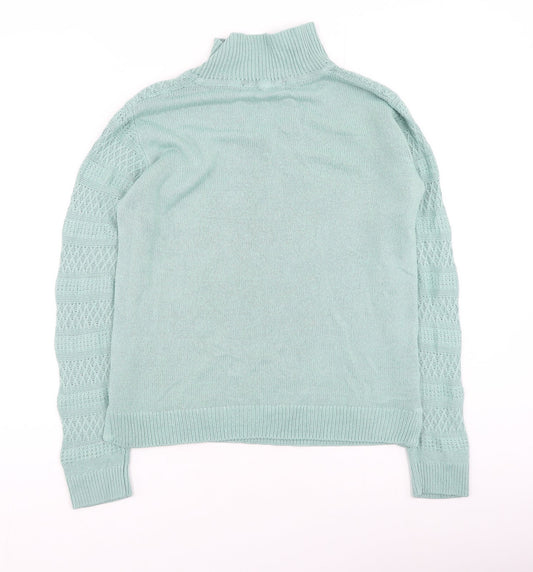 Womens UK Size S EWM Green Pullover Jumper