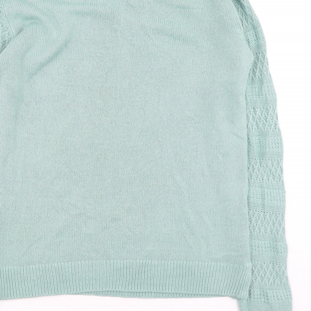 Womens UK Size S EWM Green Pullover Jumper