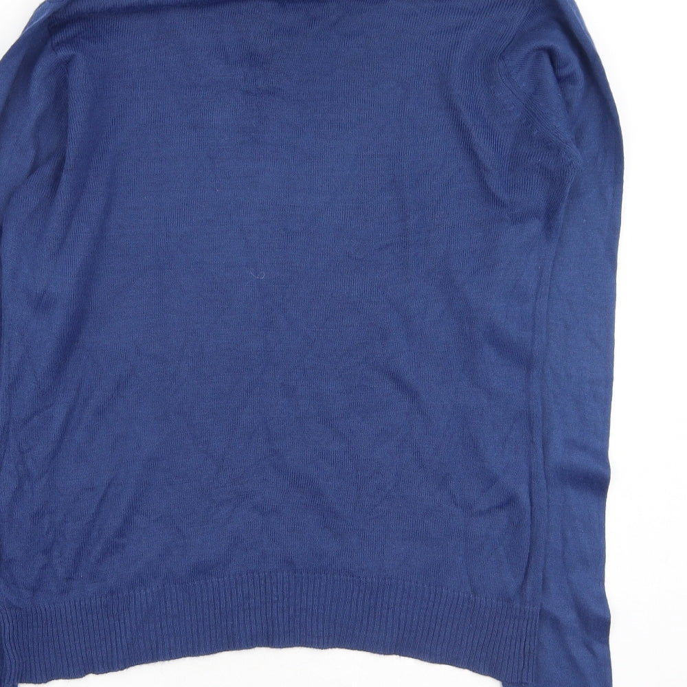 Womens UK Size S EWM Blue Pullover Jumper