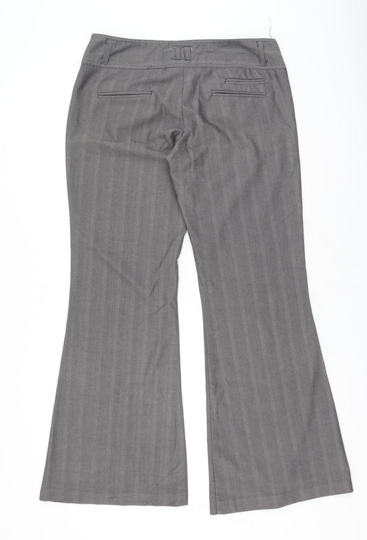 Womens UK Size 12 New Look Regular Fit Brown Trousers