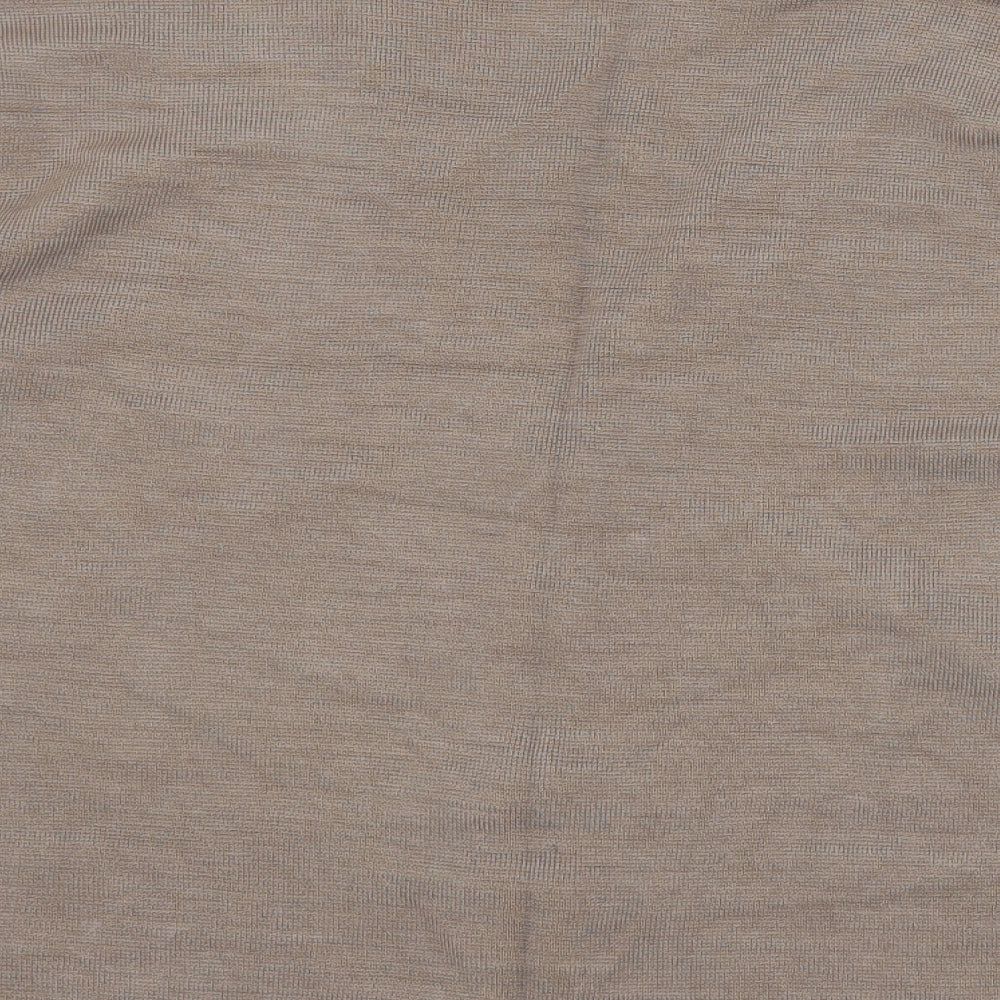 Womens UK Size S Damart Brown Cardigan Jumper