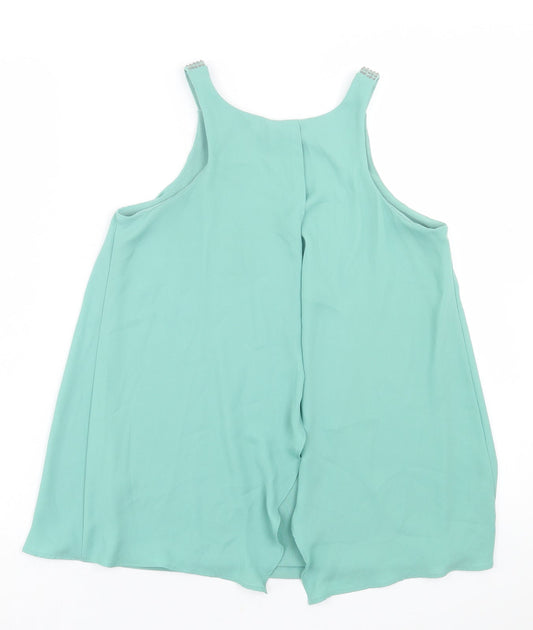 Womens UK Size 6 NEXT Green Basic Tank