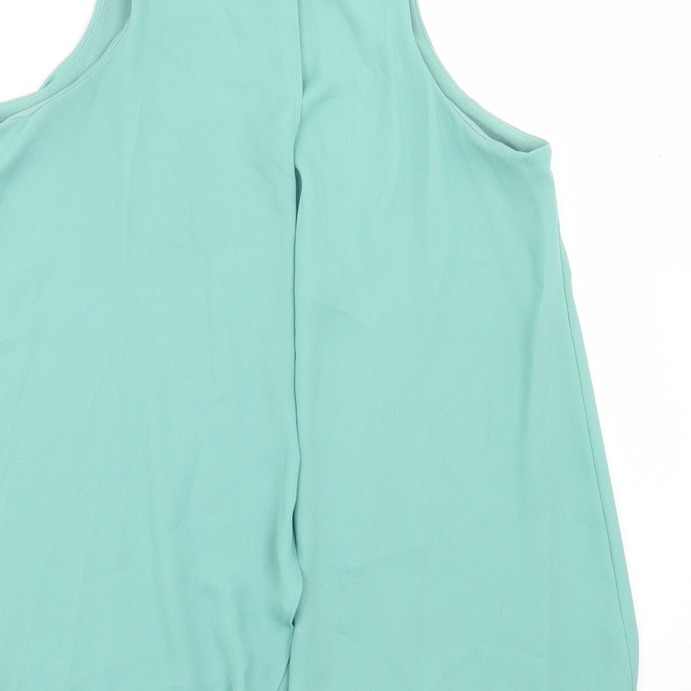 Womens UK Size 6 NEXT Green Basic Tank