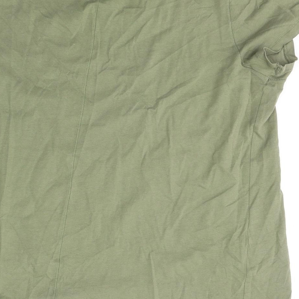 Womens UK Size L H&M Green Basic T-Shirt