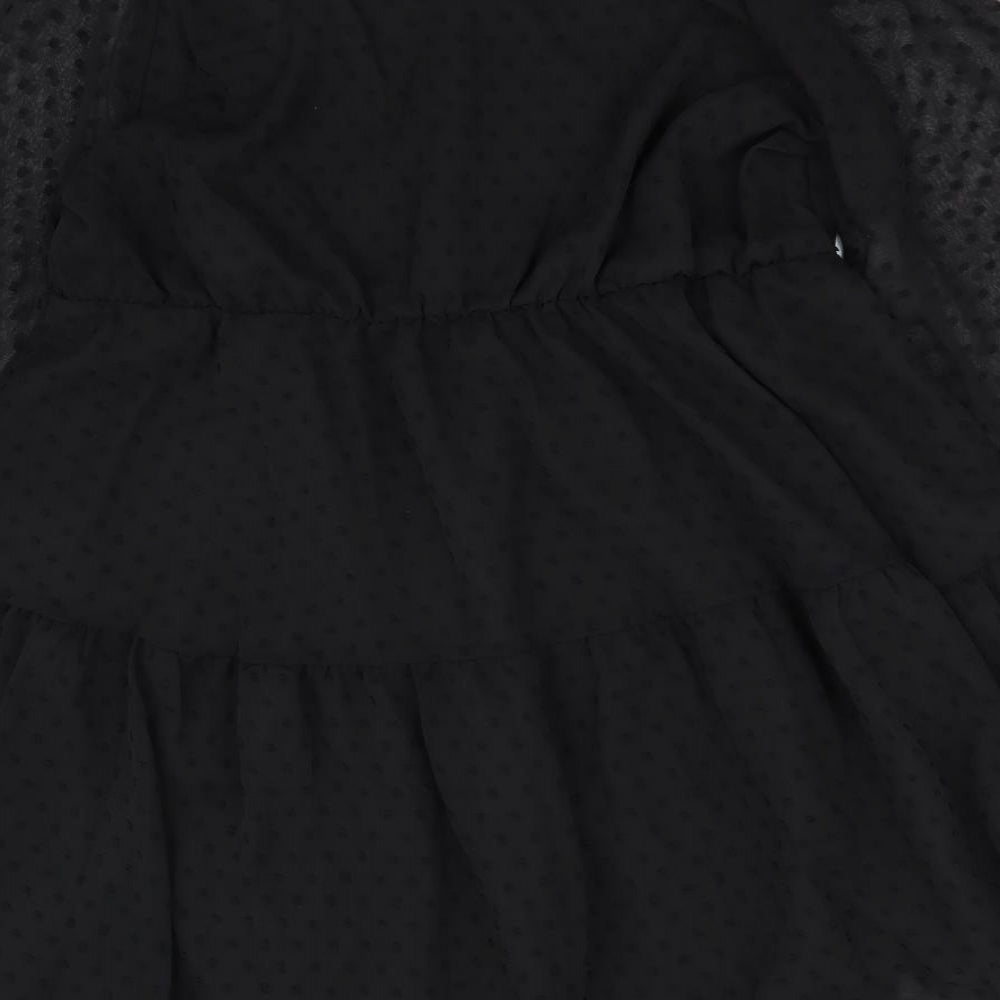 SheIn Womens Black Polyester Fit & Flare Size XL V-Neck