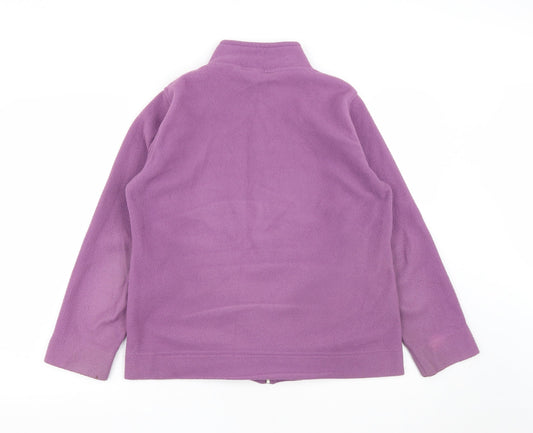 Womens UK Size M EWM Purple Full Zip Sweatshirt