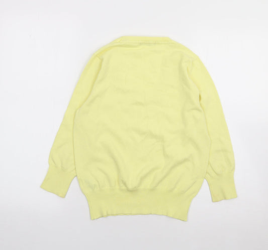 Womens UK Size 12 South Yellow Pullover Jumper