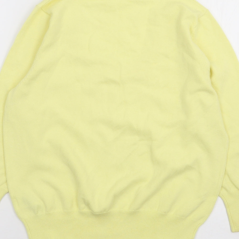 Womens UK Size 12 South Yellow Pullover Jumper