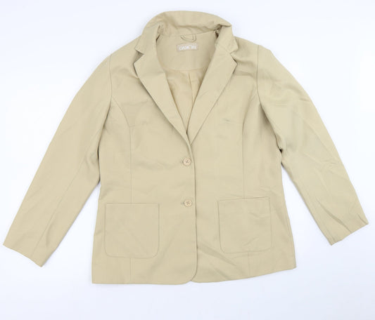Daxon Womens Brown Jacket Blazer Size 14