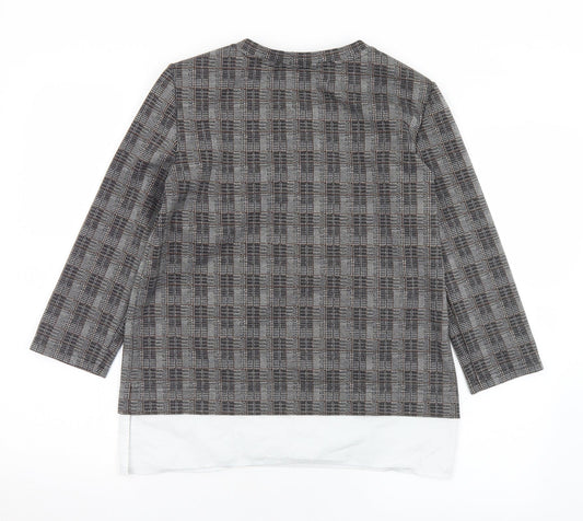 Womens UK Size S Preworn Grey Pullover Jumper