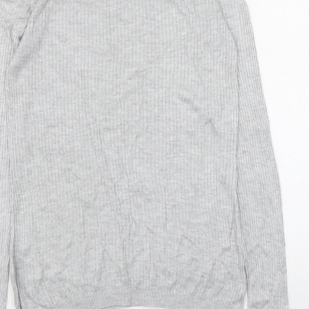 Womens UK Size 10 Warehouse Grey Pullover Jumper