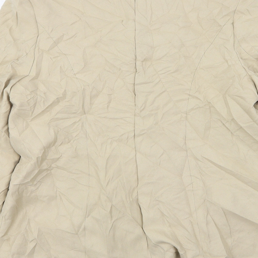 Bonmarché Womens Beige  Polyester Jacket Suit Jacket Size 18
