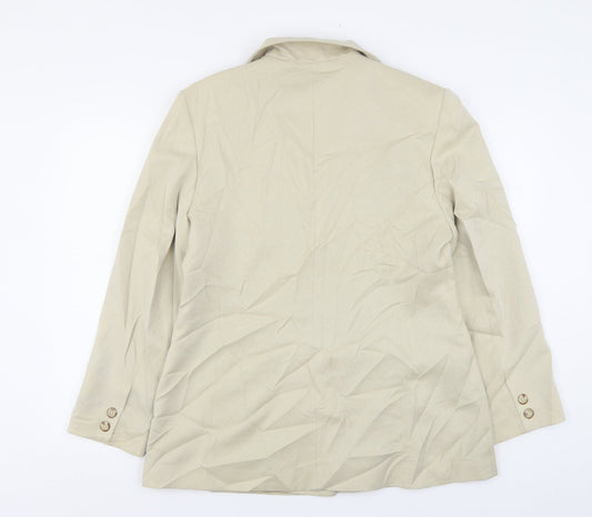 Mackays Womens Beige  Polyester Jacket Suit Jacket Size 16