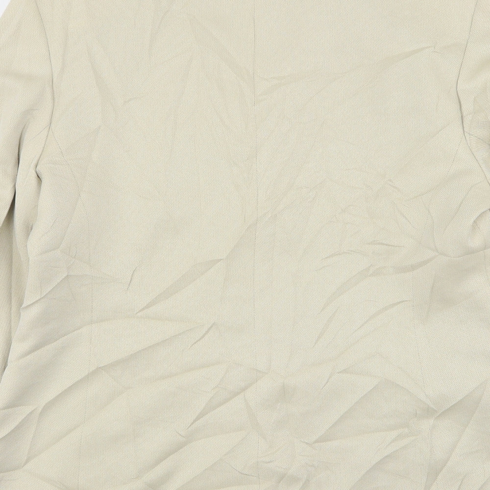 Mackays Womens Beige  Polyester Jacket Suit Jacket Size 16