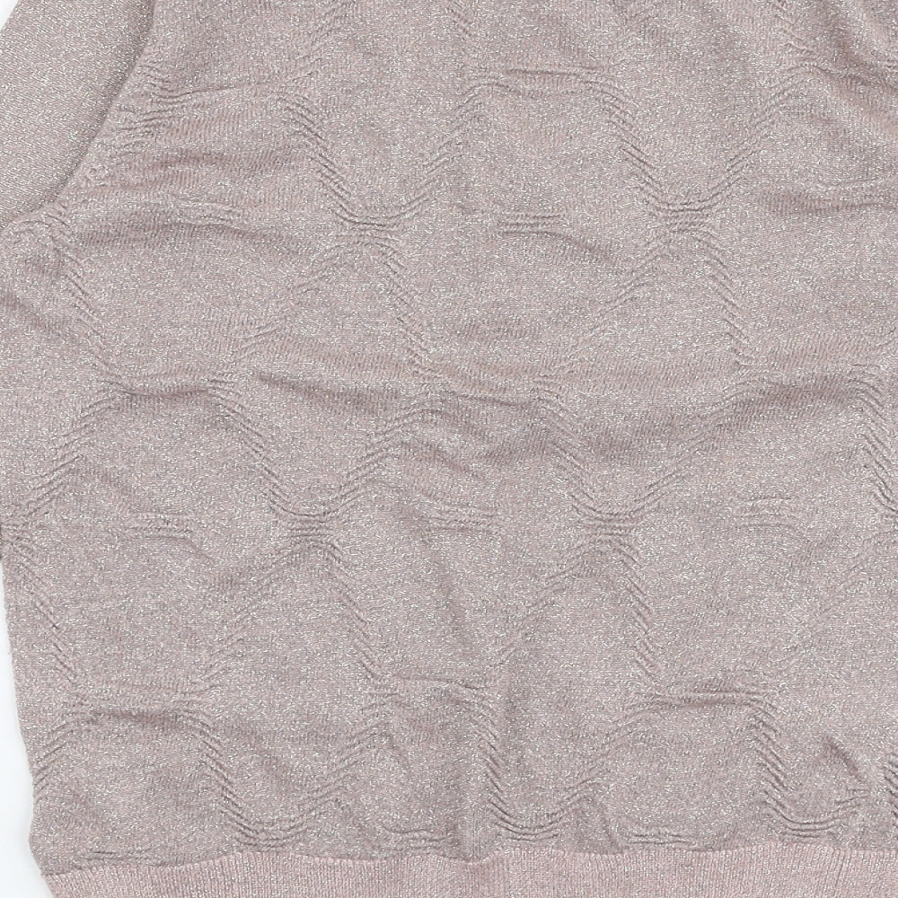 Womens UK Size 8 Topshop Pink Pullover Jumper