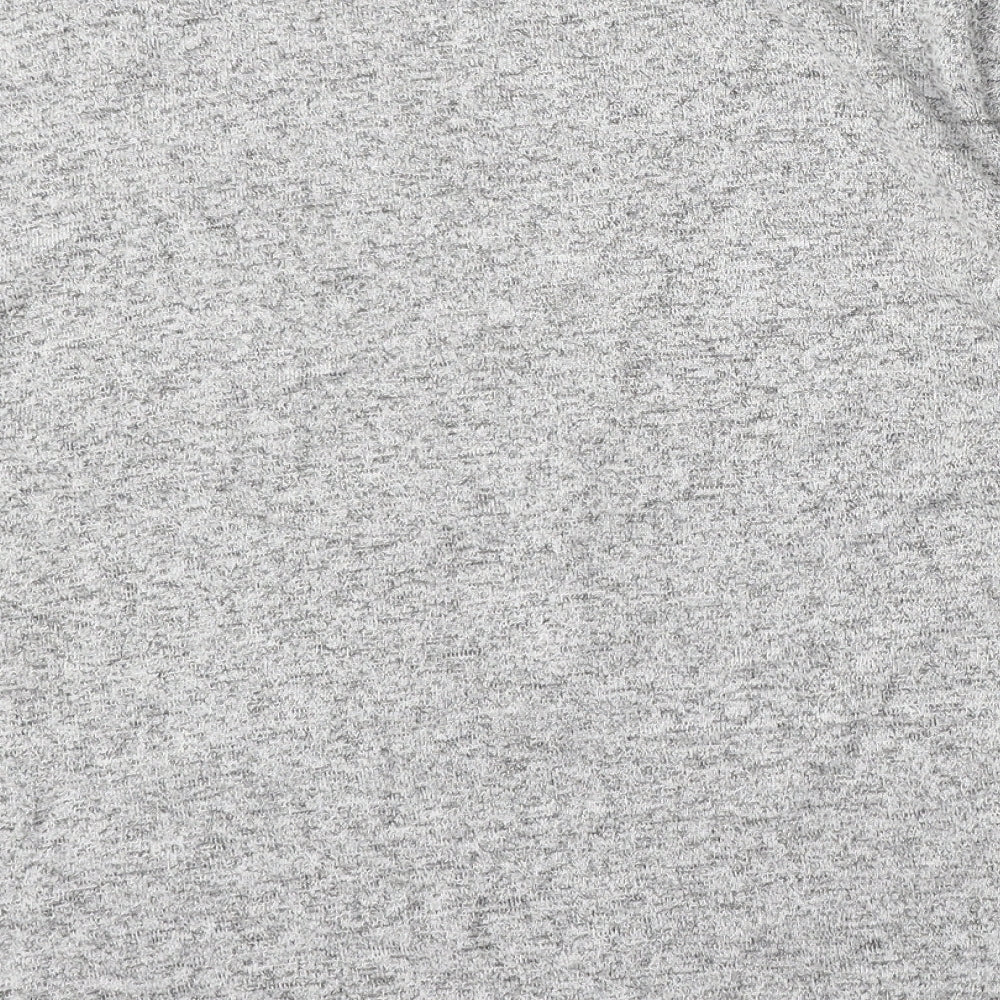 F&F Womens Grey Round Neck Viscose Pullover Jumper Size 12