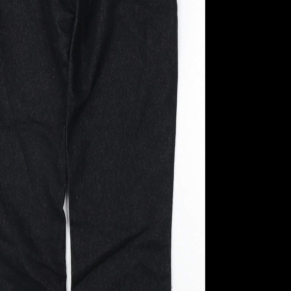 Cedar Wood State Womens Black Cotton Straight Jeans Size 32 L31 in Regular Button