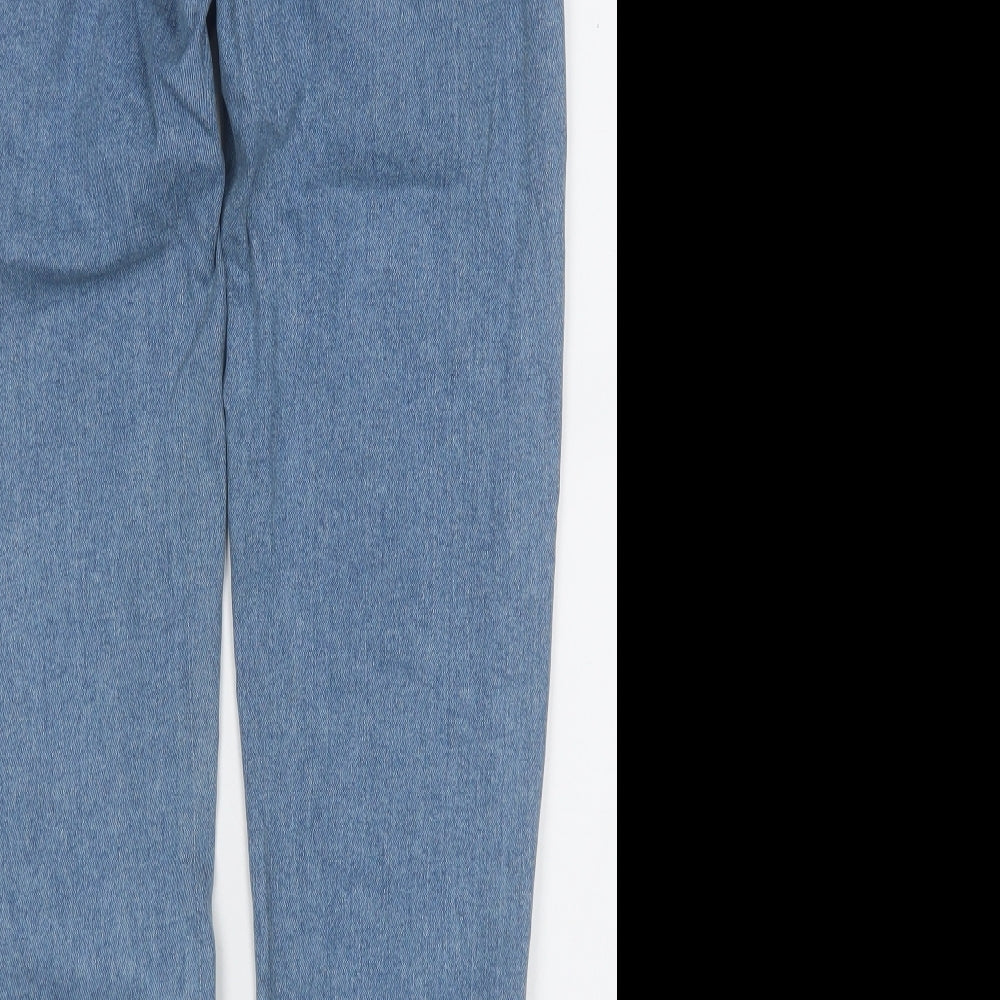 ASOS Womens Blue Cotton Straight Jeans Size 28 in L28 in Regular