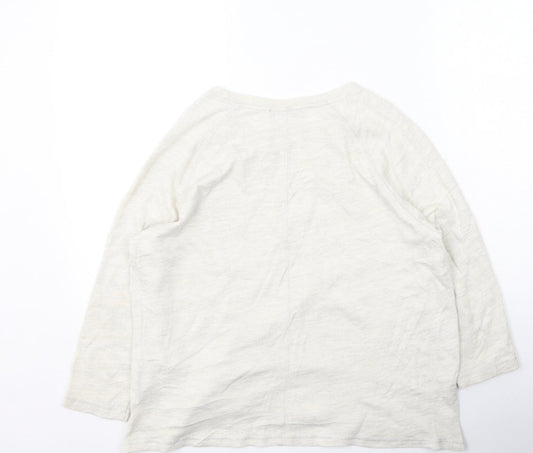 Womens UK Size 12 Marks and Spencer Beige Pullover Jumper