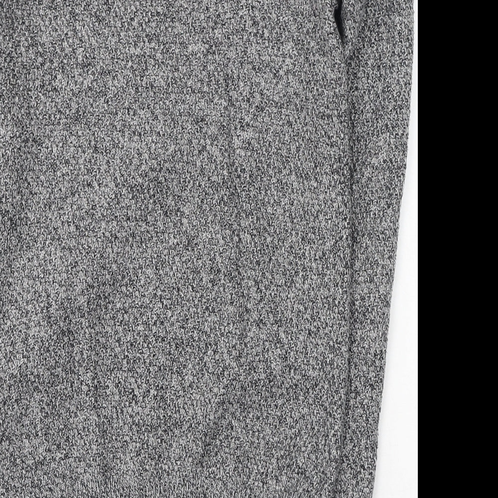 River Island Mens Grey Round Neck Acrylic Pullover Jumper Size S