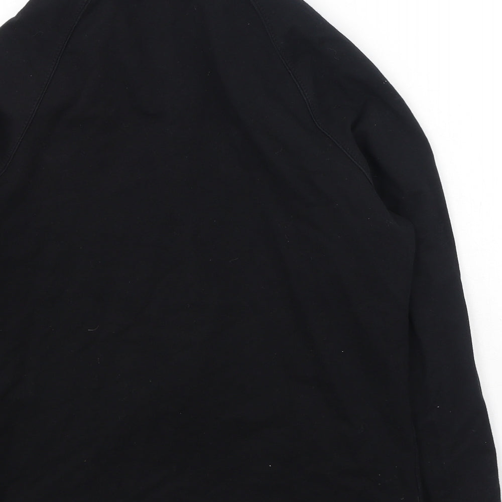 Womens UK Size 10 Marks and Spencer Black Full Zip Jumper