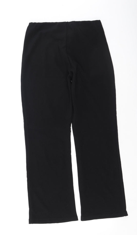 XE Womens Black Polyester Jegging Trousers Size 30 in L26 in Regular