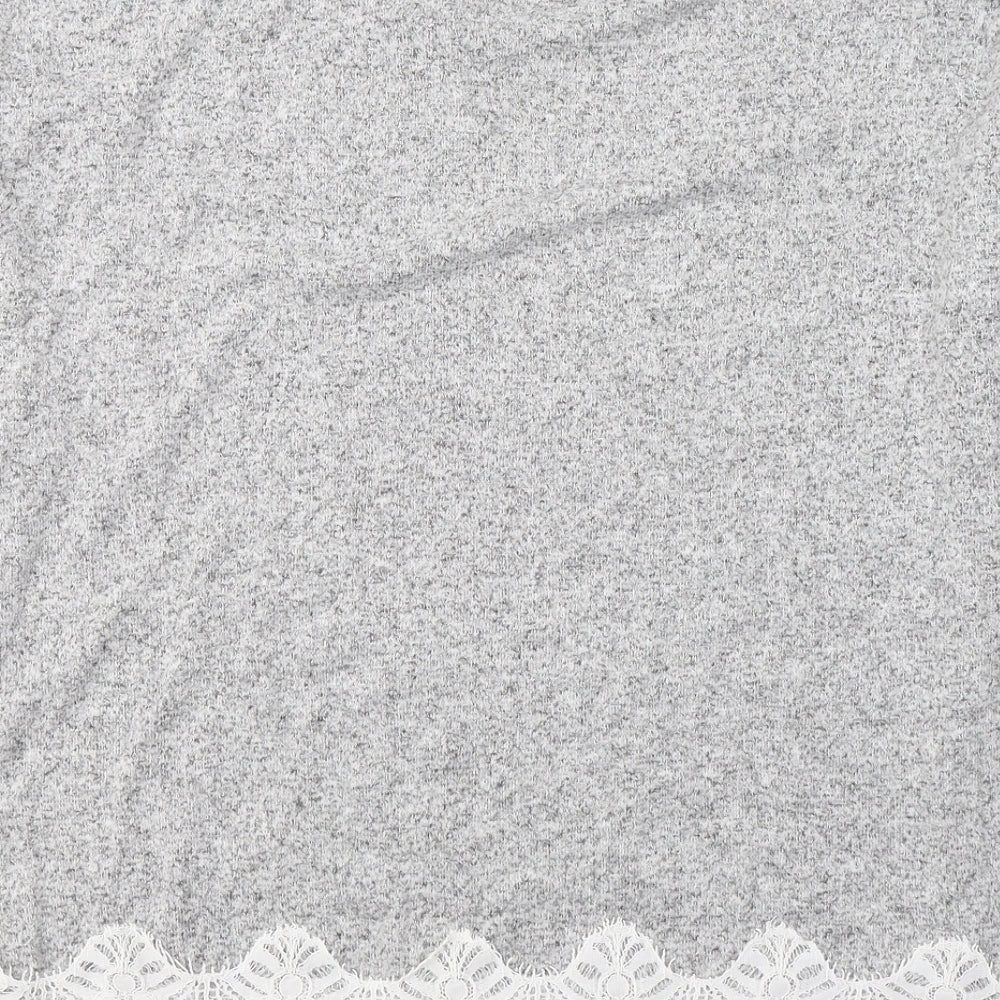 George Womens Grey Round Neck Viscose Pullover Jumper Size 16