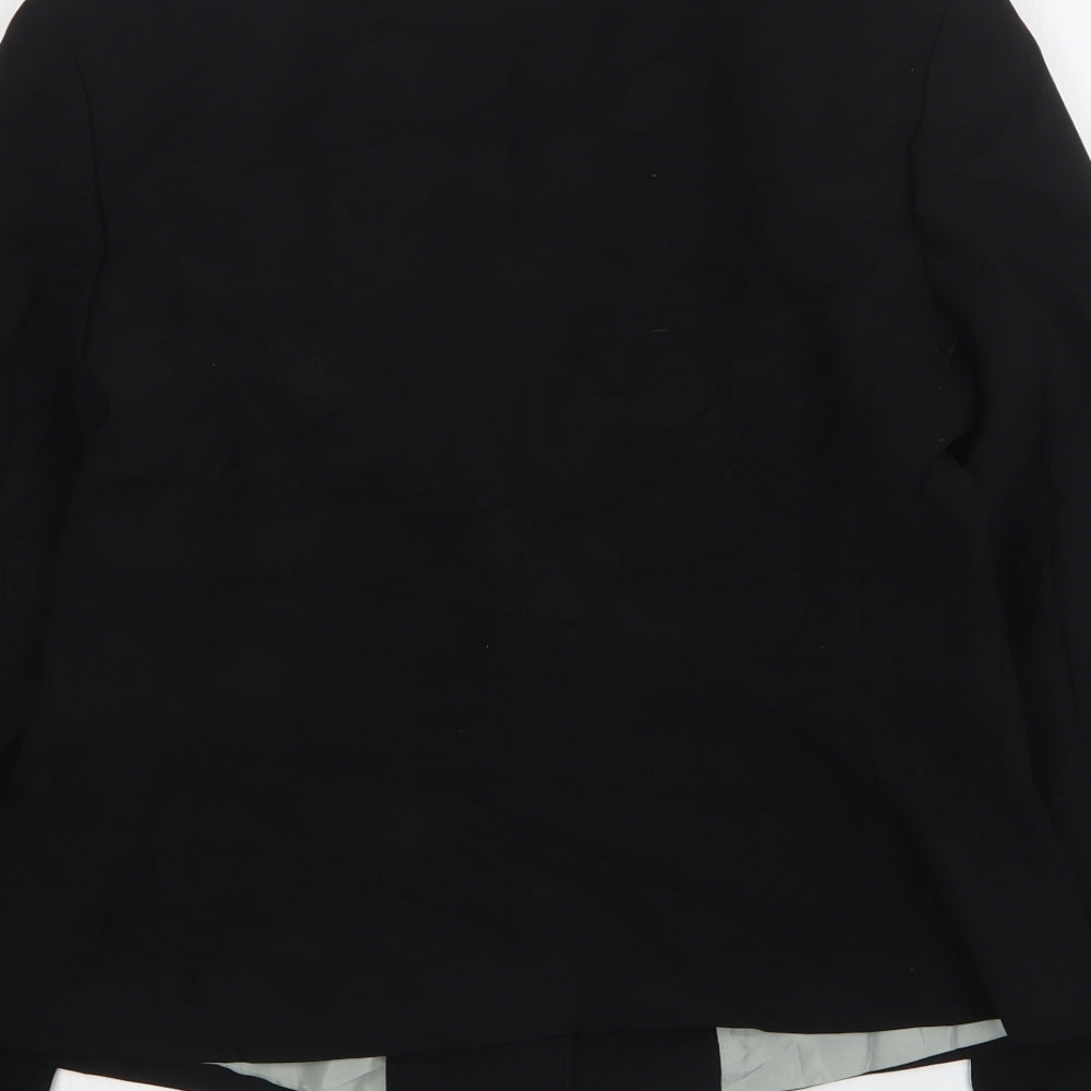 Principles Womens Black  Polyester Jacket Blazer Size 12