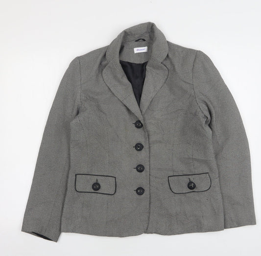 Womens UK Size 12 Damart Regular Grey Blazer