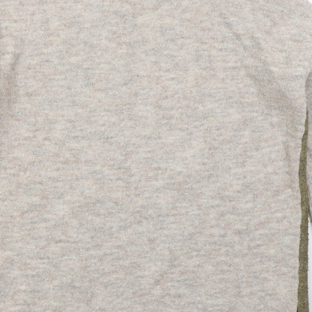 Womens UK Size 10 M&Co Beige Pullover Jumper