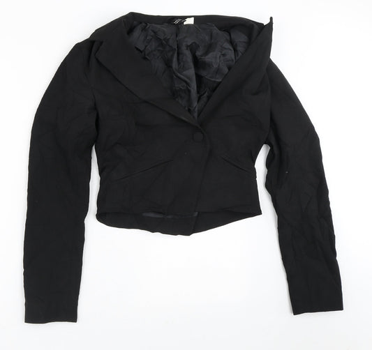 Womens UK Size S Divided Black Jacket