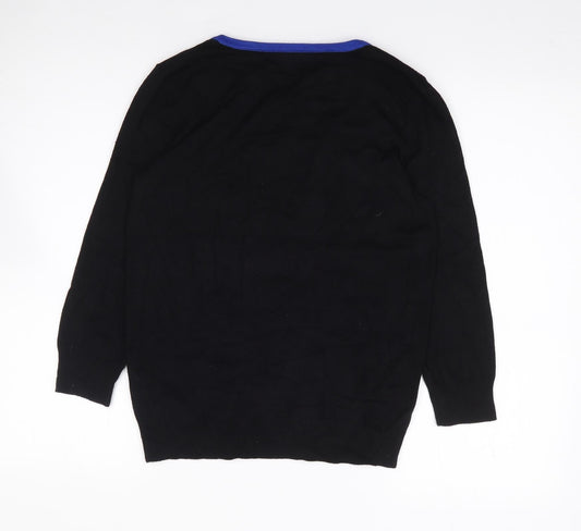 Womens UK Size 10 M&Co Black Pullover Jumper