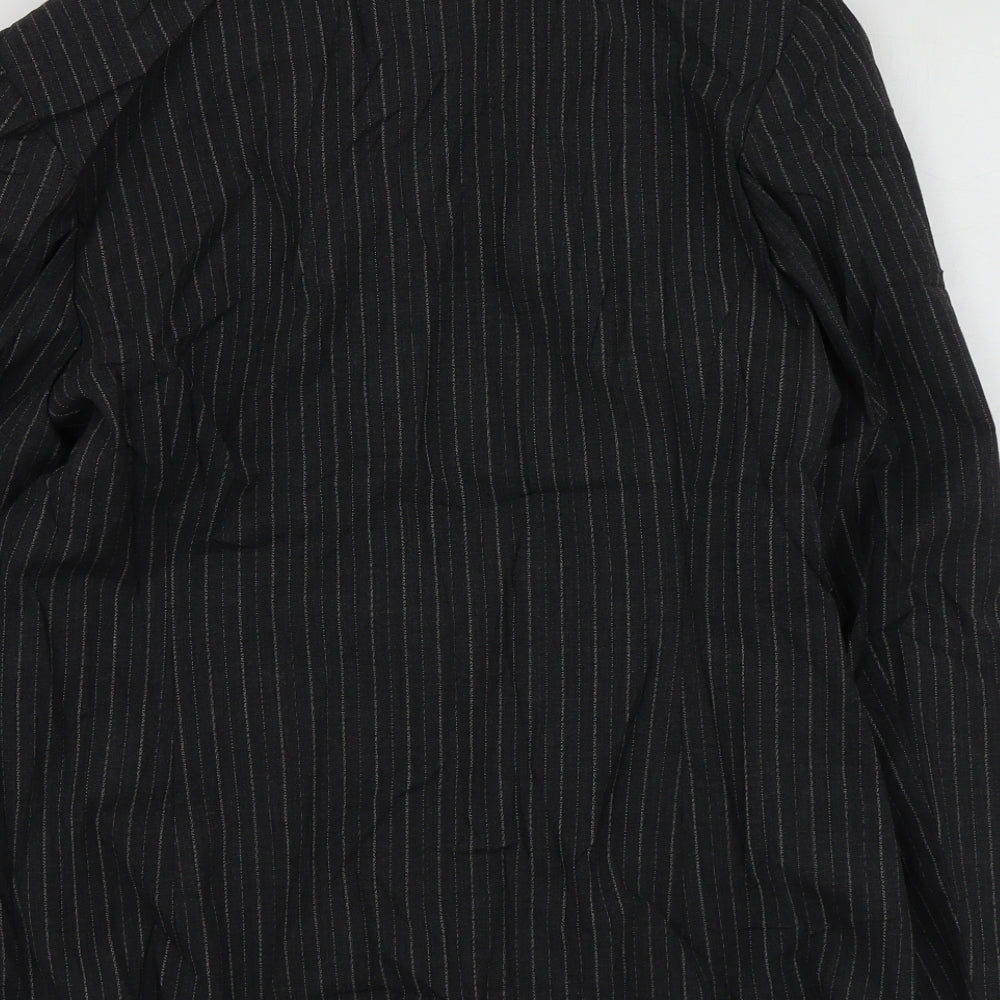The Collection Womens Grey Striped Polyester Jacket Suit Jacket Size 14